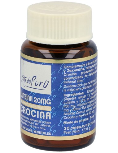Luteina 20Mg. Crocina 30Cap. Estado Puro