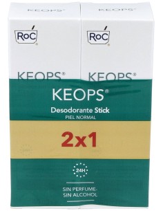 Roc Keops Deo Stick Piel Normal Pack 2X40Ml.