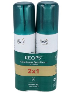 Roc Keops Desodorante Spray Fresco 2X100Ml