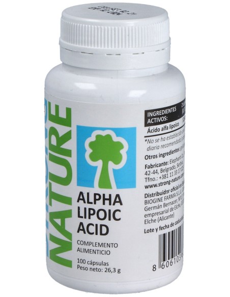 Strong Nature Ácido Alfa Lipoico 200Mg 100Caps