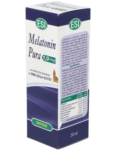 Melatonin 1,9Mg Con Erbe Della Notte 50Ml.
