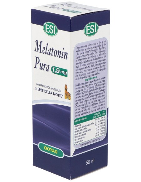 Melatonin 1,9Mg Con Erbe Della Notte 50Ml.