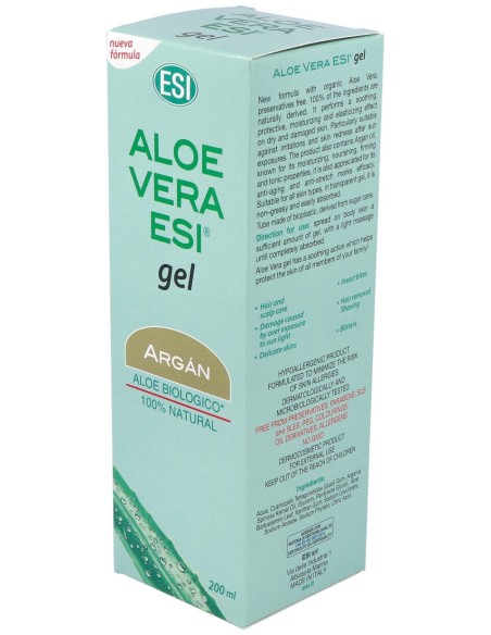 Aloe Vera Con Aceite De Argan Gel 200Ml.