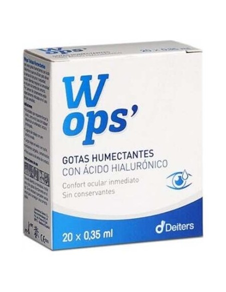 Wops Gotas Oftálmicas Hidratantes 20 Monodosis