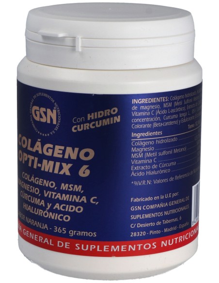 Gsn Colageno Opti-Mix 6 365G