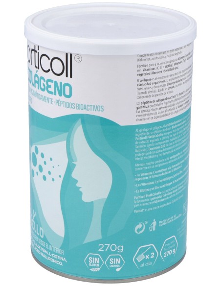 Colageno Bioactivo Piel Y Cabello 270Gr. Forticoll