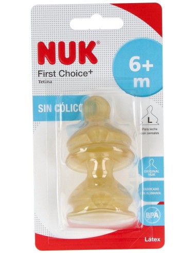 Nuk Tetina Látex Talla Boca Ancha Talla 2...