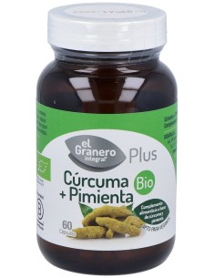 El Granero Curcuma Pimienta Bio 60Caps