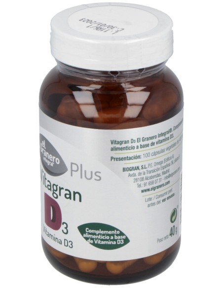 El Granero Vitagran D3 100Caps