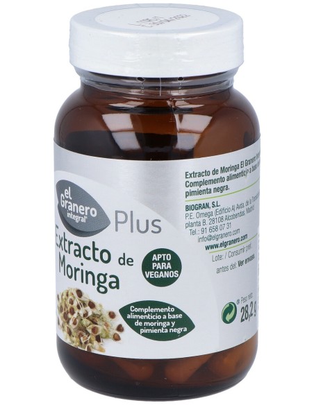 El Granero Integral Extracto Moringa 470Mg 60Cáps