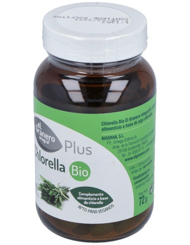 El Granero Bio Chlorella 180 Comp