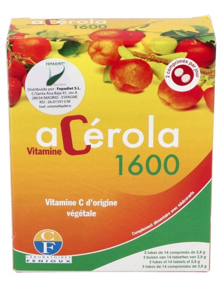 Acerola 600 X3 Tubos 42 Comp. Mast.