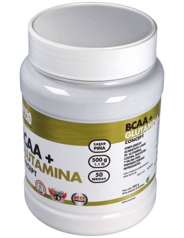 Mega Plus Bcaa+Glutamina Concept Piña 500G