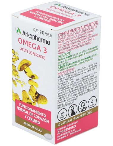 Aceite De Pescado Omega 3 50Arkocapsulas