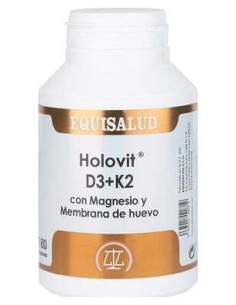 Holovit D3+K2 Con Magnesio Y Membrana De Huevo 180Caps