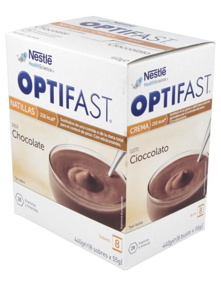 Optifast Natillas Chocolate 9 Sobres