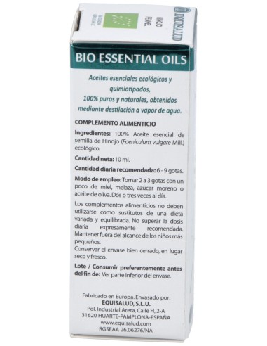 Bio Essential Oils Hinojo Aceite Esencial 10Ml.