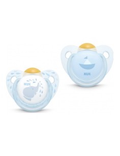Nuk Chupete Anatómico Látex Talla 2 Azul 2Uds
