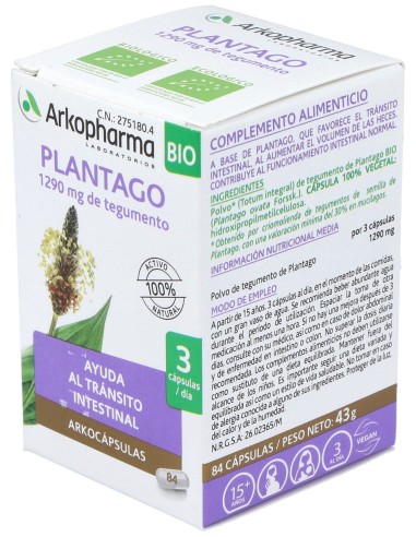 Arkocaps Plantago  100 Capsulas