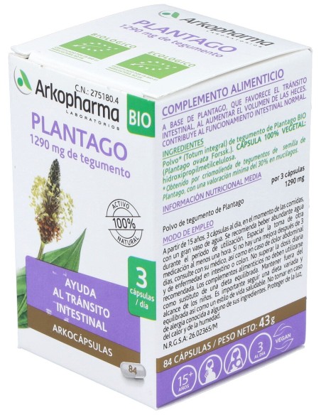 Arkocaps Plantago  100 Capsulas