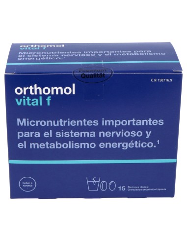 Orthomol Vital F 15Sbrs.Granulado