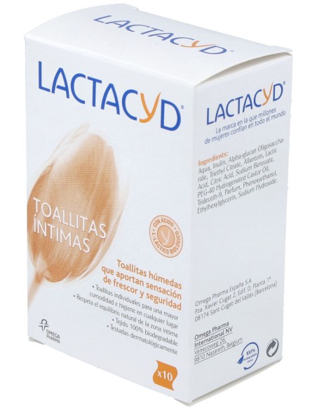Lactacyd Intimo Toallita Individual 10Ud.
