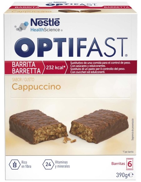 Optifast Capuchino 60 Gramos 6 Barritas