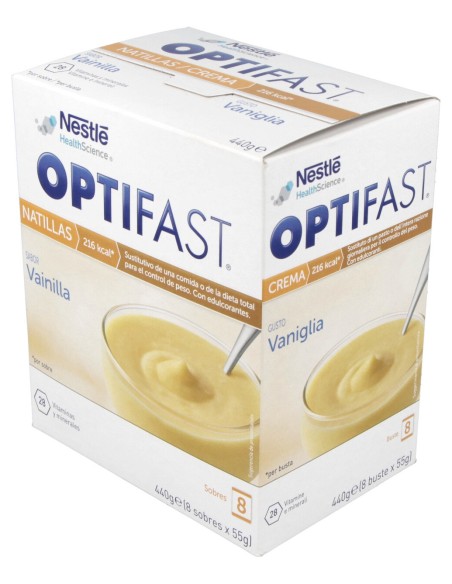 Optifast Natillas Vainilla 8Sbrs.