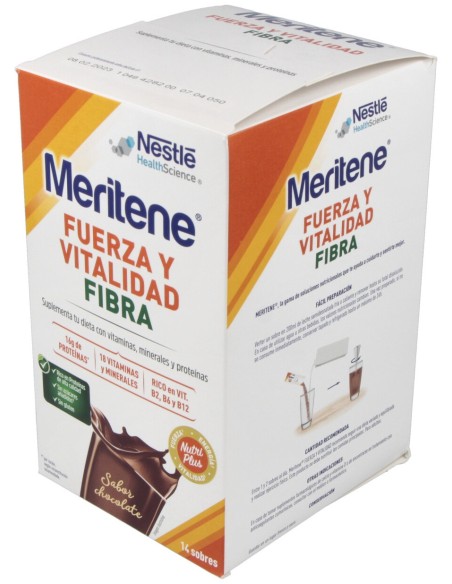 Meritene Fibra Batidos Sabor Chocolate 14 Sobres