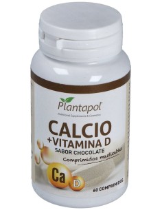 Plantapol Calcio, Vitamina D Masticable Sabor Chocolate...