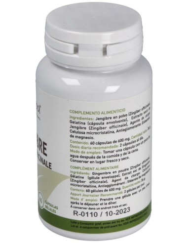 Plantapol Jengibre 600Mg 60Caps