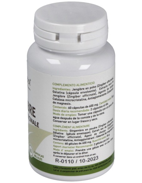 Plantapol Jengibre 600Mg 60Caps