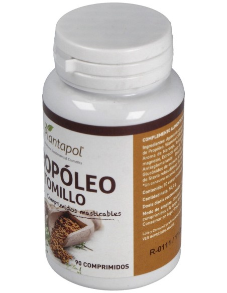 Plantapol Propoleo, Tomillo Masticable 90 Comprimidos