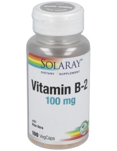 Solaray Vitamina B2 100Mg 100Caps