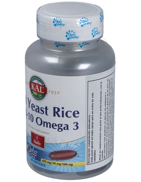 Kal Red Rice - Q10 - Omega 3 60Perlas