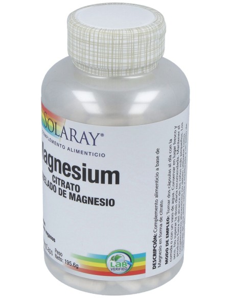 Solaray Big Magnesium Citrate 180Caps