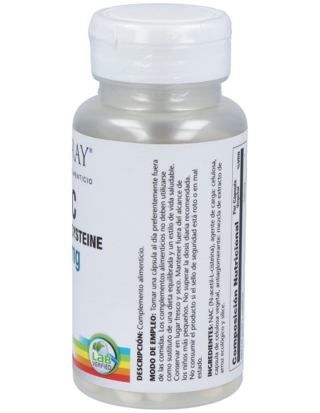 Solaray Nac 295Mg 60Caps