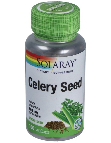 Solaray Semillas De Apio 505Mg 100Caps