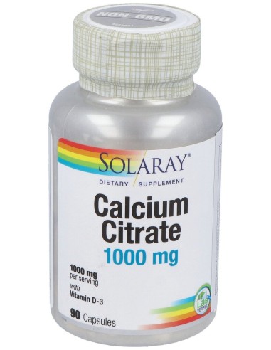 Solaray Citrato De Calcio 1000Mg Con Vitamina...