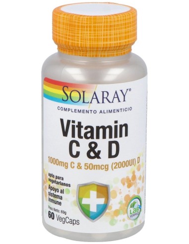 Vitamina C 1000Mg + Vitamina D 2000Ui 60Cap.