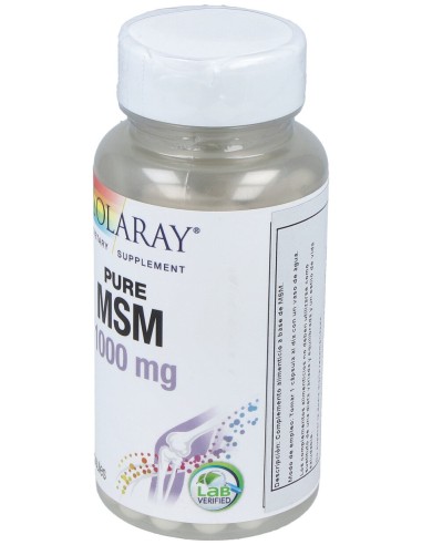 Solaray Msm Pure 1000Mg 60Caps