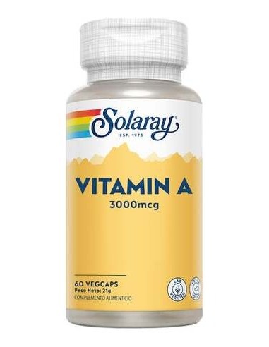 Solaray Vitamina A 3000Mcg 60Caps