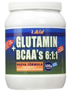 Just Aid Glutamin + Bcaa Sabor Neutro 500G