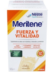 Meritene® Fuerza Y Vitalidad Batidos Sabor Vainilla 15...