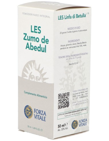 Les Linfa Di Betulla Linfa De Abedul 50Ml.