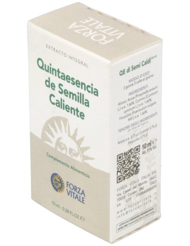 Quinta Esencia Semillas Calientes 10Ml.