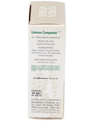 Limone Composto (Hierro) Metal Espagirico 10Ml.