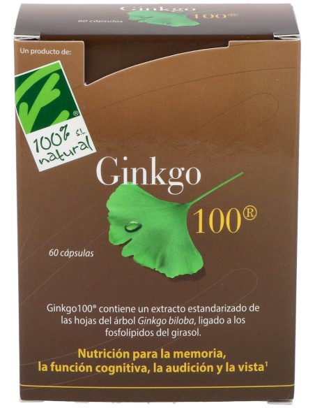 100% Natural Ginkgo 60Cáps