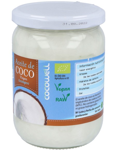 100% Natural Aceite De Coco 500 Ml