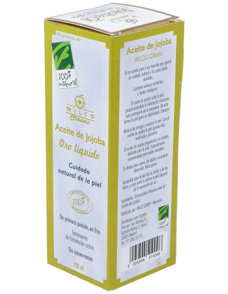 100% Natural Aceite De Jojoba 100Ml